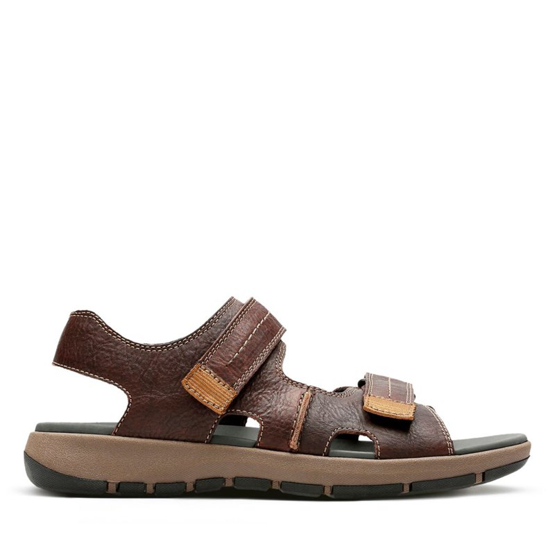 Sandale Clarks Barbati Maro Inchis - Brixby Shore - 641802-EYK